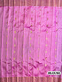 Sea Green and Pink Pure Silk Gadwal Handloom Saree
