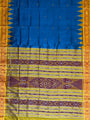 Sky Blue and Yellow Handloom Khandua Patta Saree