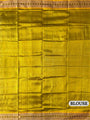 Sky Blue and Yellow Handloom Khandua Patta Saree