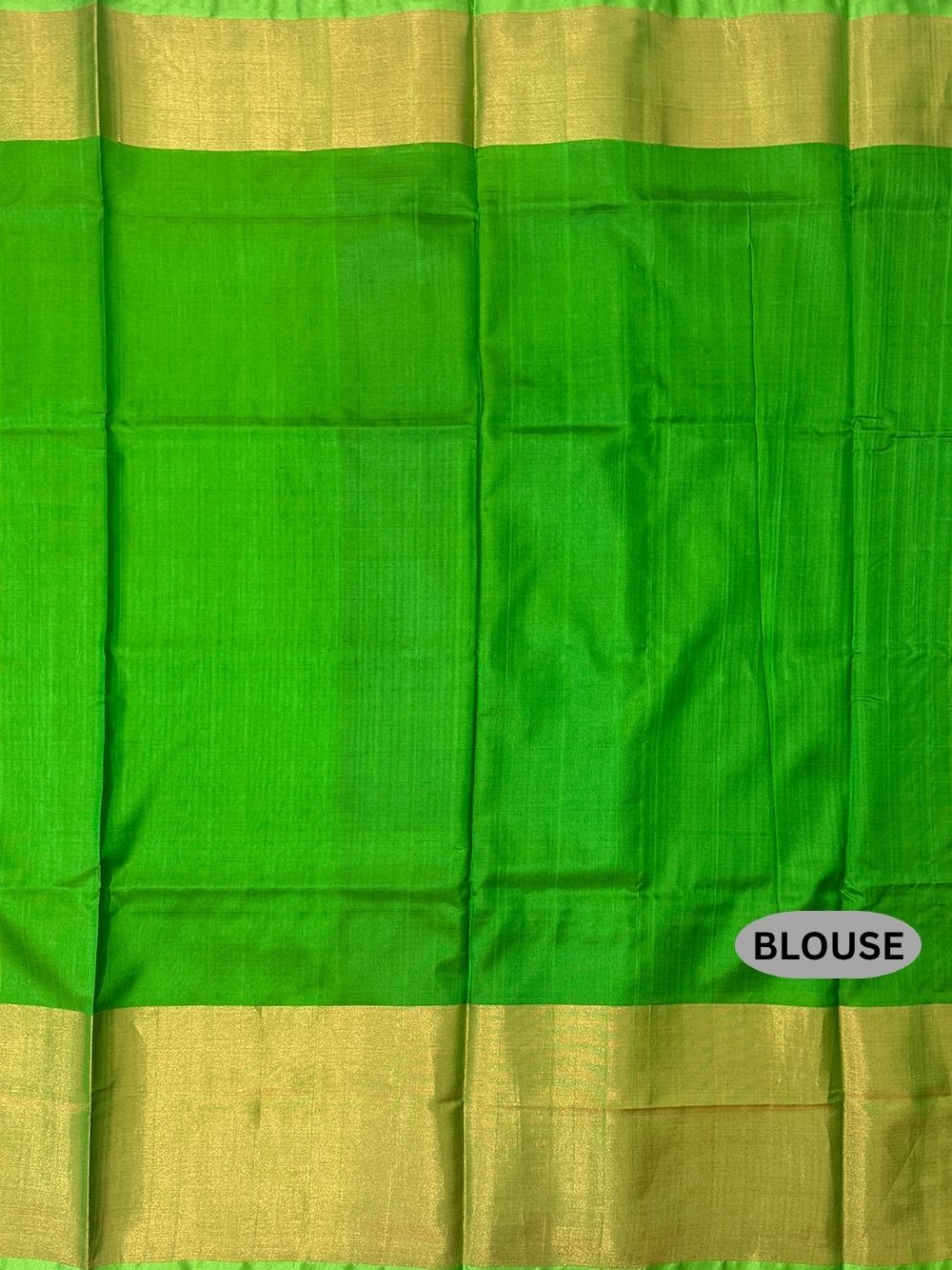 Solid Navy Blue and Green Pure Silk Uppada Handloom Saree