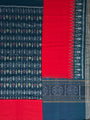 Teal Blue and Red Sambalpuri Handloom Cotton Dress Material