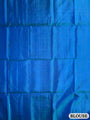 Turquoise Blue Pure Silk Kanjivaram Handloom Saree with Leaf Motifs