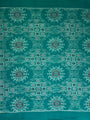 Turquoise and Black Sambalpuri Handloom Cotton Dress Material