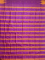 Violet and Yellow Double Pallu Handloom Berhampuri Pure Silk Patta Saree