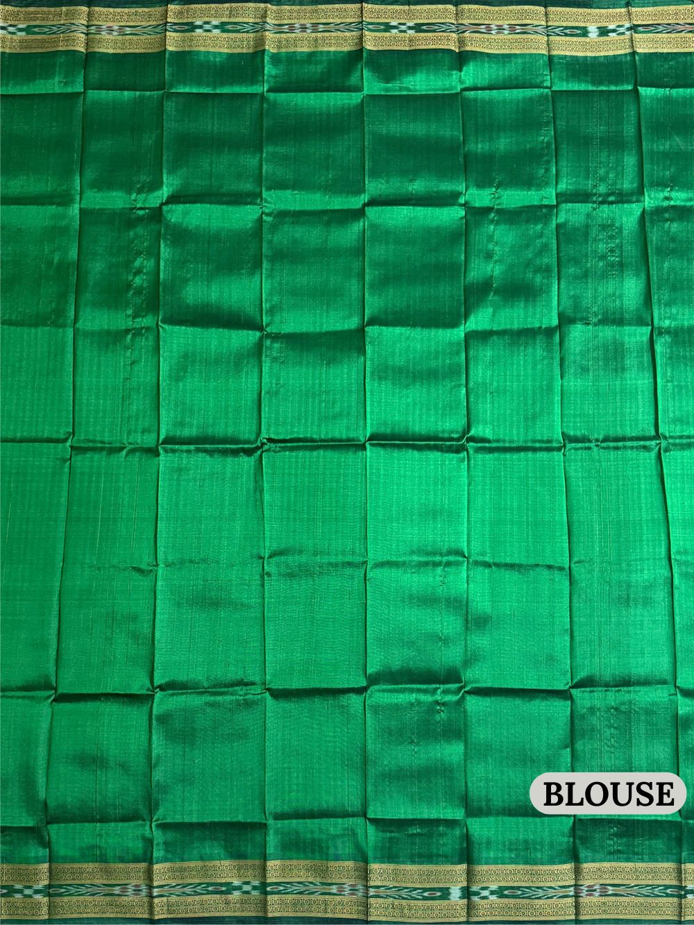 Yellow and Green Nabakothi Pure Silk Handloom Khandua Patta Saree