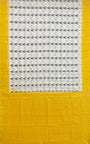 Yellow and White Pochampally Mercerised Cotton Handloom Saree in Ikkat Pattern