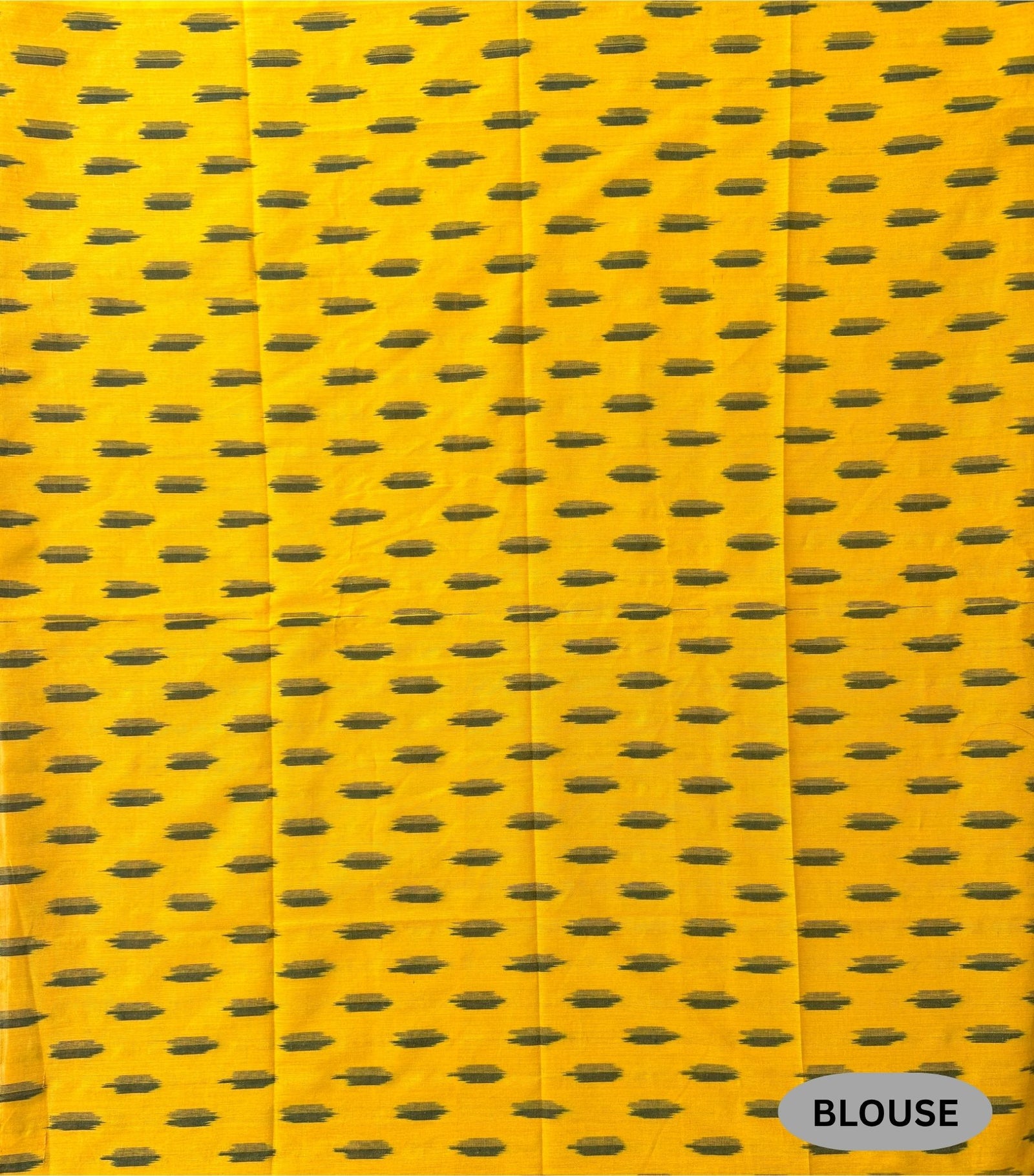 Yellow and White Pochampally Mercerised Cotton Handloom Saree in Ikkat Pattern